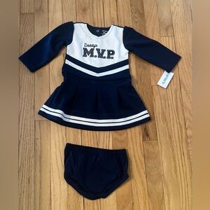 CARTERS GIRLS TWO PIECE LONG SLEEVE DRESS SET SIZE 18MO NWT